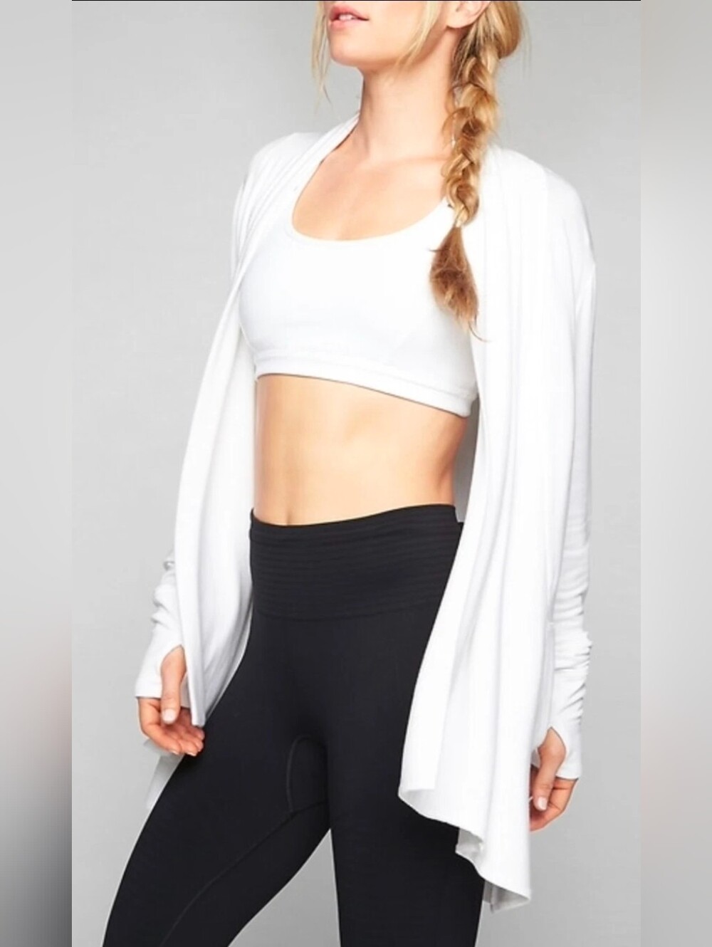 Athleta Pranayama Wrap - White Size Large Regular